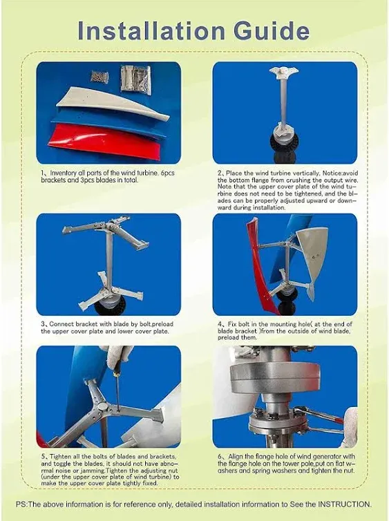 8000W Wind Turbines Generator Wind Generator, with Charge Controller Windmill Energy Turbines Wind Turbine Energy Generators,24v