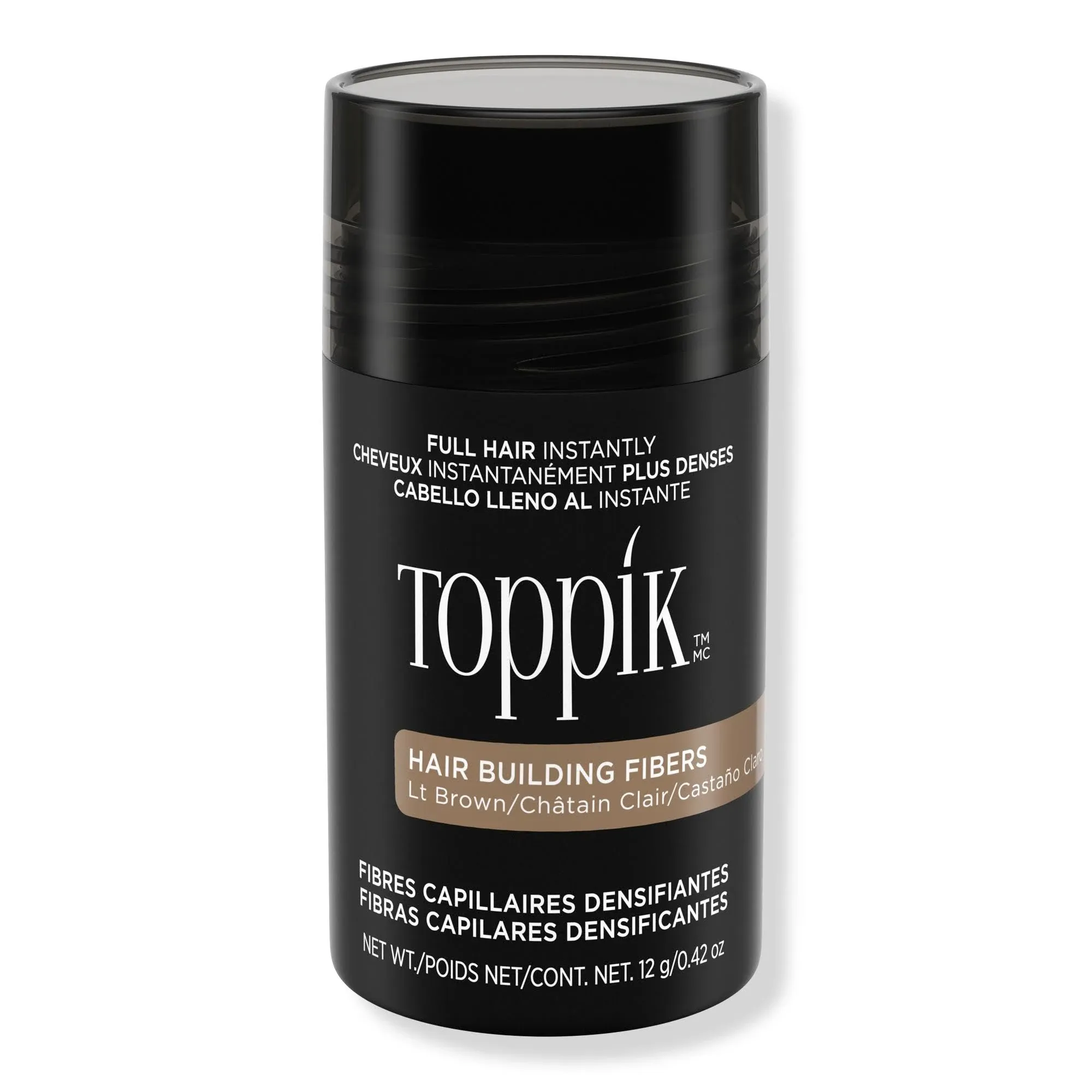 Toppik Hair Building Fibers, 12g Fill In Fine or Thinning Hair Instantly Thicker, Fuller Looking Hair 9 Shades for Men & Women