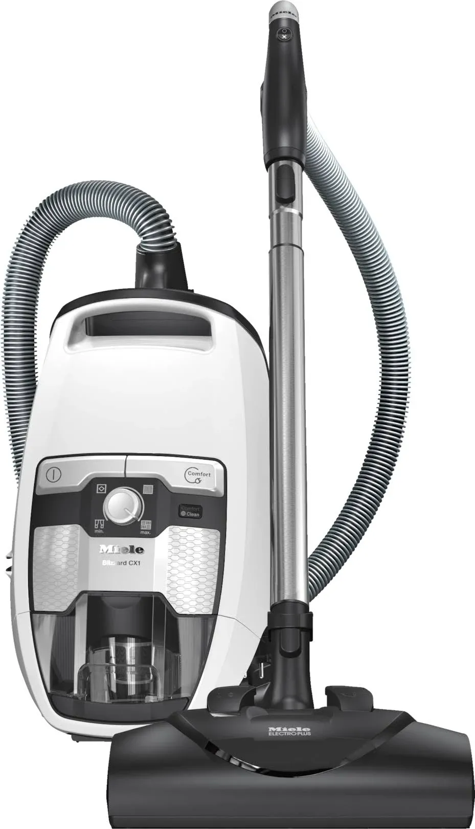 Miele Blizzard CX1 Cat & Dog Bagless Canister Vacuum, Lotus White - Pet Hair, Portable