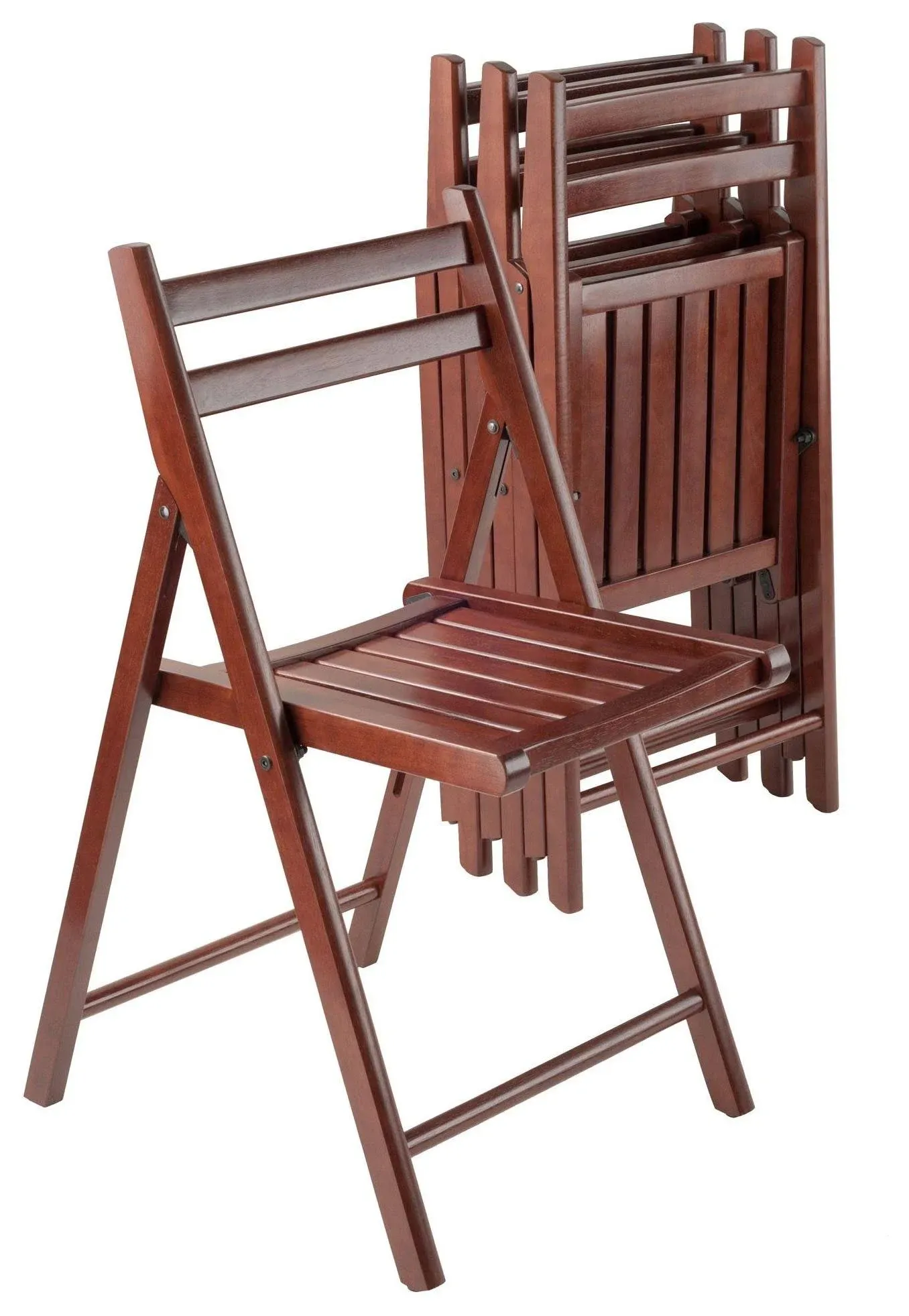 Robin 4-pc Folding Chair Set Teak - Winsome Wood 33415