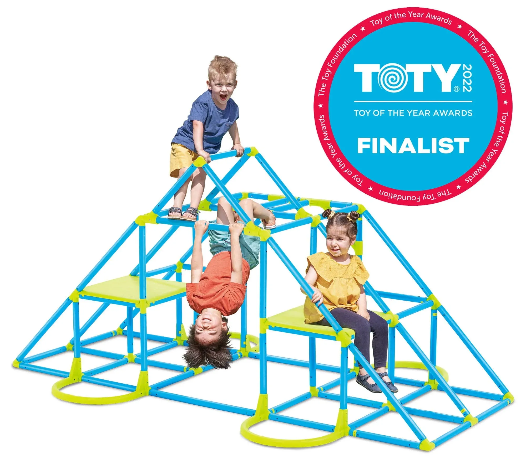 Eezy Peezy Mega Pyramid Monkey Bars Climbing Tower Active Outdoor Fun for Kids Ages 3 to 8 Years Old