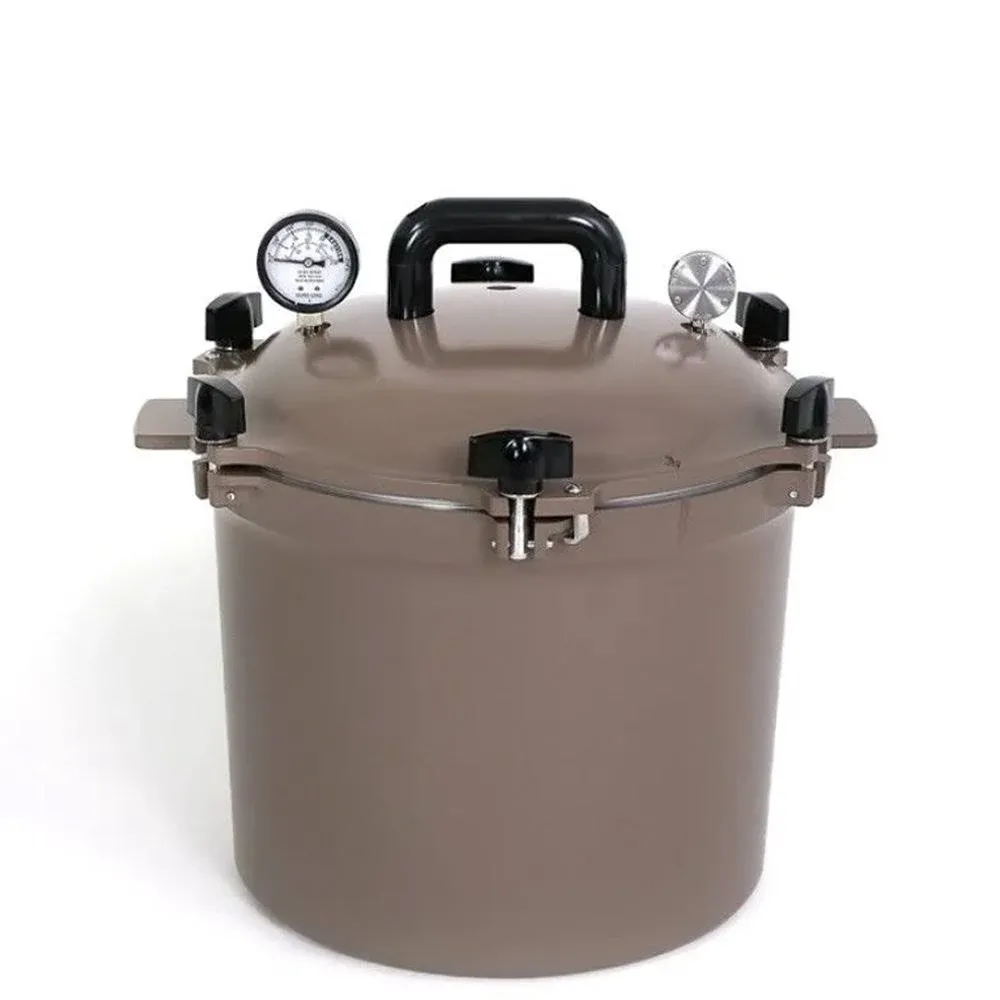 All American 1930: 21.5qt Pressure Cooker/Canner (The 921) - Exclusive Metal-to-Metal Sealing System - Easy to Open & Close - Suitable for Gas, Electric, or Flat Top Stoves - Made in the USA