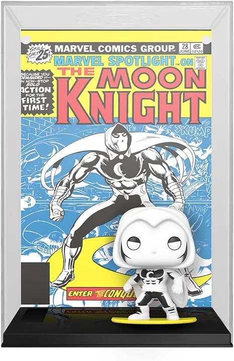 Funko Pop! Comic Cover: Marvel - Moon Knight - Marvel Comics - Collectable Vinyl Figure - Gift Idea - Official Merchandise - Toys for Kids & Adults - Comic Books Fans - Model Figure for Collectors