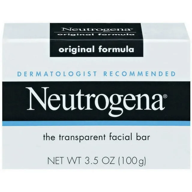 Neutrogena Facial Bar, Original Formula, 3.5 oz (Pack of 3)