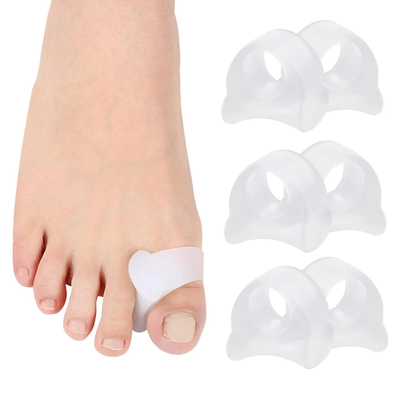 Misorita Gel Toe Spacers 12pcs to Restore Toes to Their Original Shape, Big Toe Separators Toe Spreaders Toe Straightener for Correct Bunion