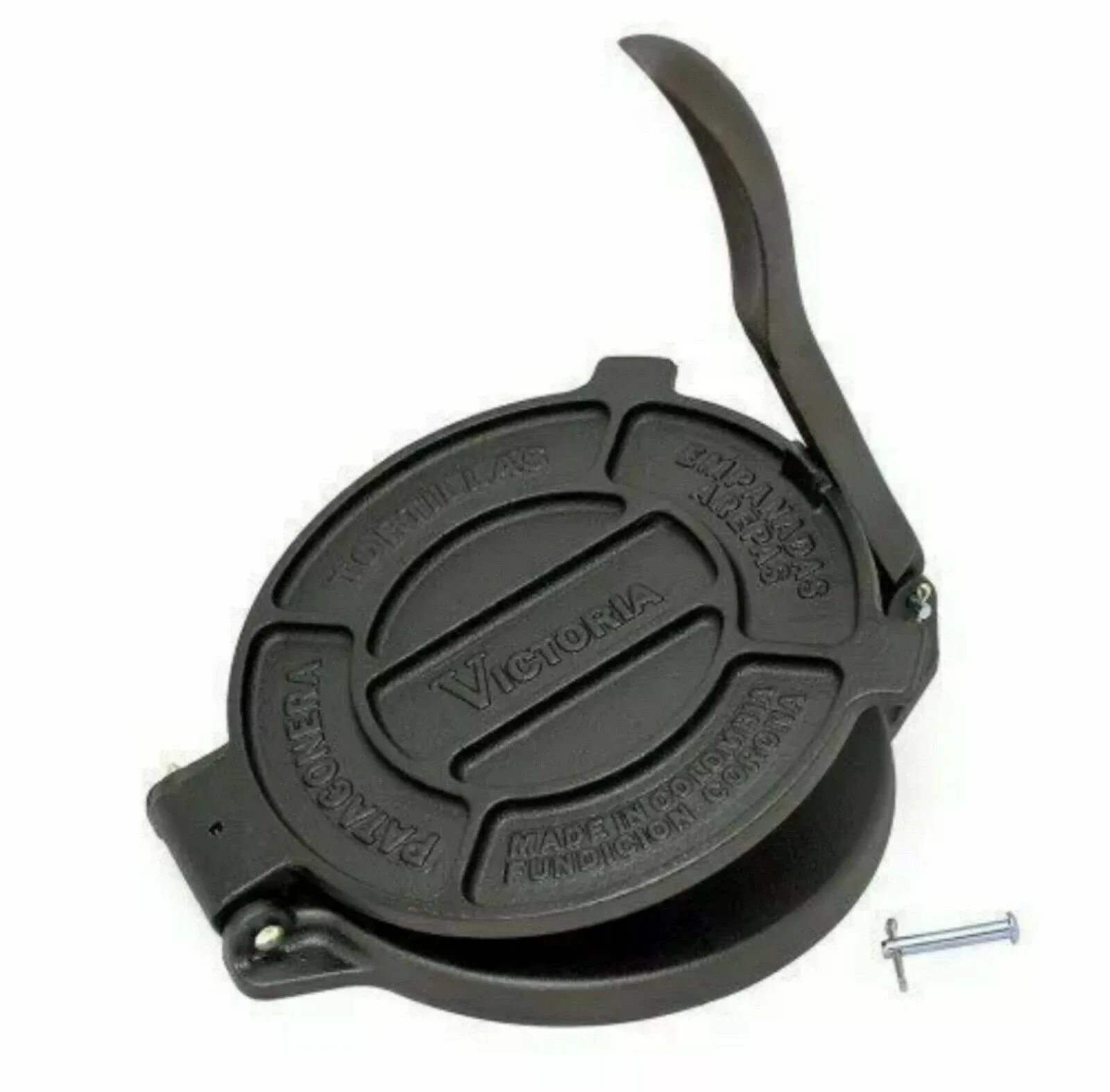 Victoria Cast-Iron Tortilla Press, Tortilla and Roti Maker, Made in Colombia, 8 Inches