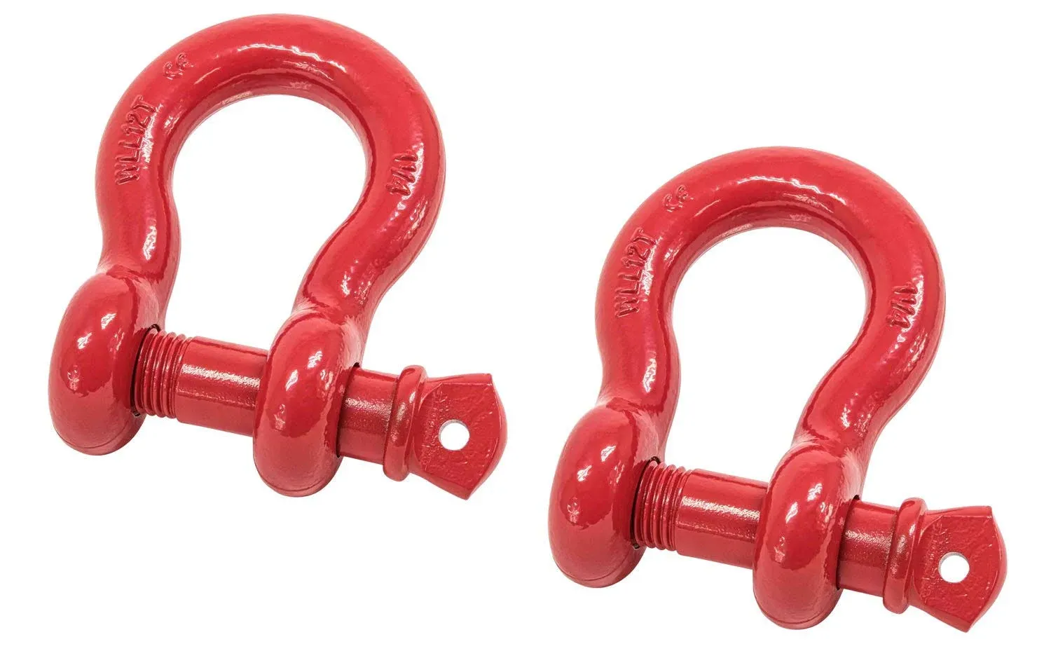 Mytee Products 1-1/4" Anchor Shackle Forged Carbon Steel w/Alloy Screw Pin WLL 12 Tons (24,000 lbs) | Double Rust Protection Heavy Duty D Ring