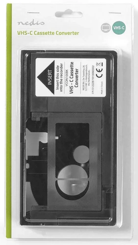 Original Factory Sealed My Needle Store Cassette Adapter for Camcorders SVHS VHS-C to VHS – Ideal for VCR Player, VHS Tapes, Video Cassette Player and VHS to Digital Converting.