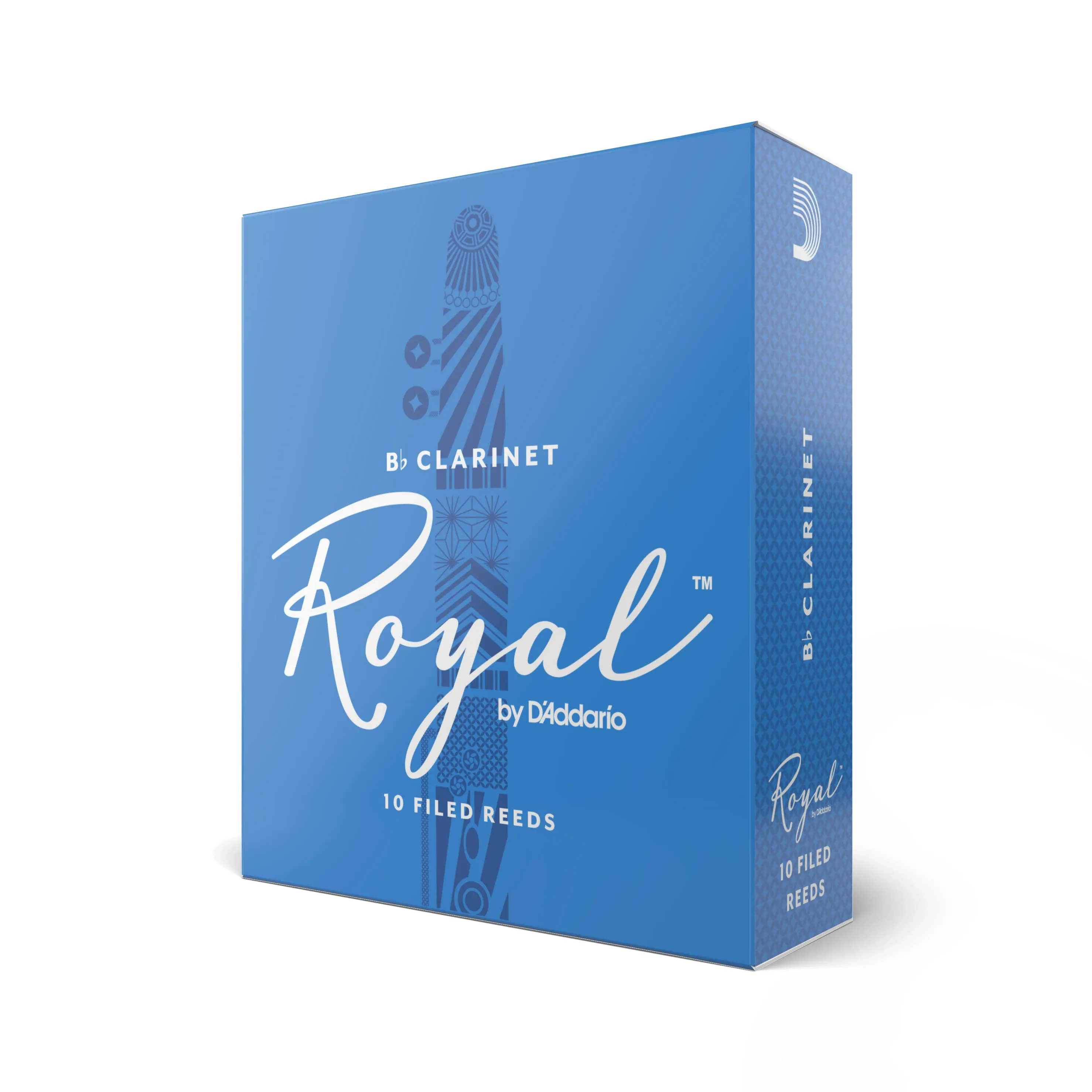 Rico Royal Bb Clarinet Reeds, Strength 3.5, 10-pack