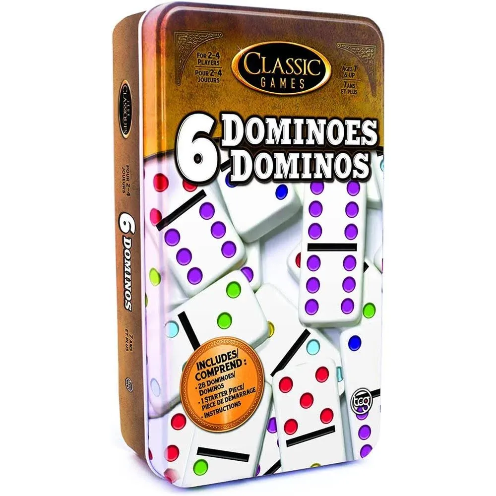 game 10 dominoes double 6 -- 6 per case