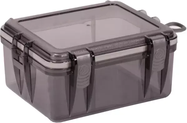 Outdoor Products Large Watertight Case Dry Box, Orange, 8" x 6.75" x 3.5"