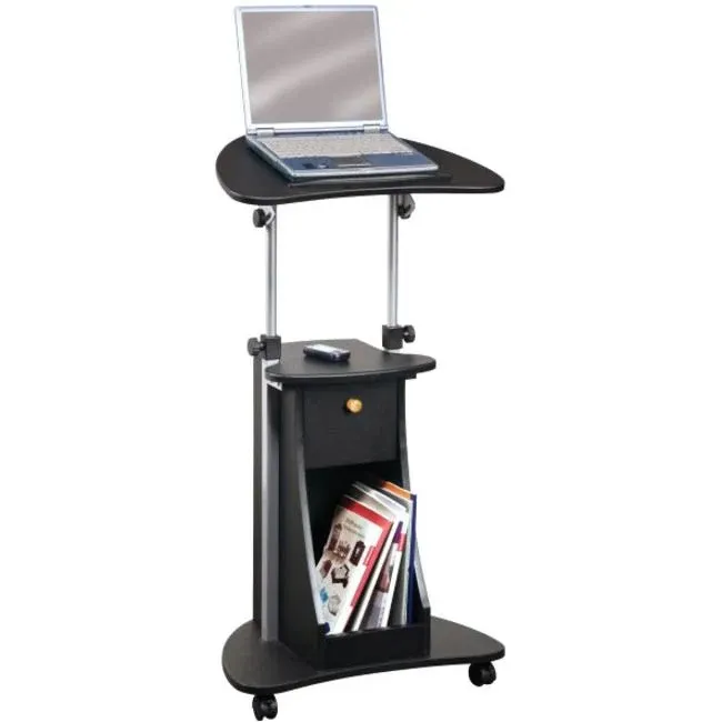 Techni Mobili Adjustable Laptop Cart; Chocolate