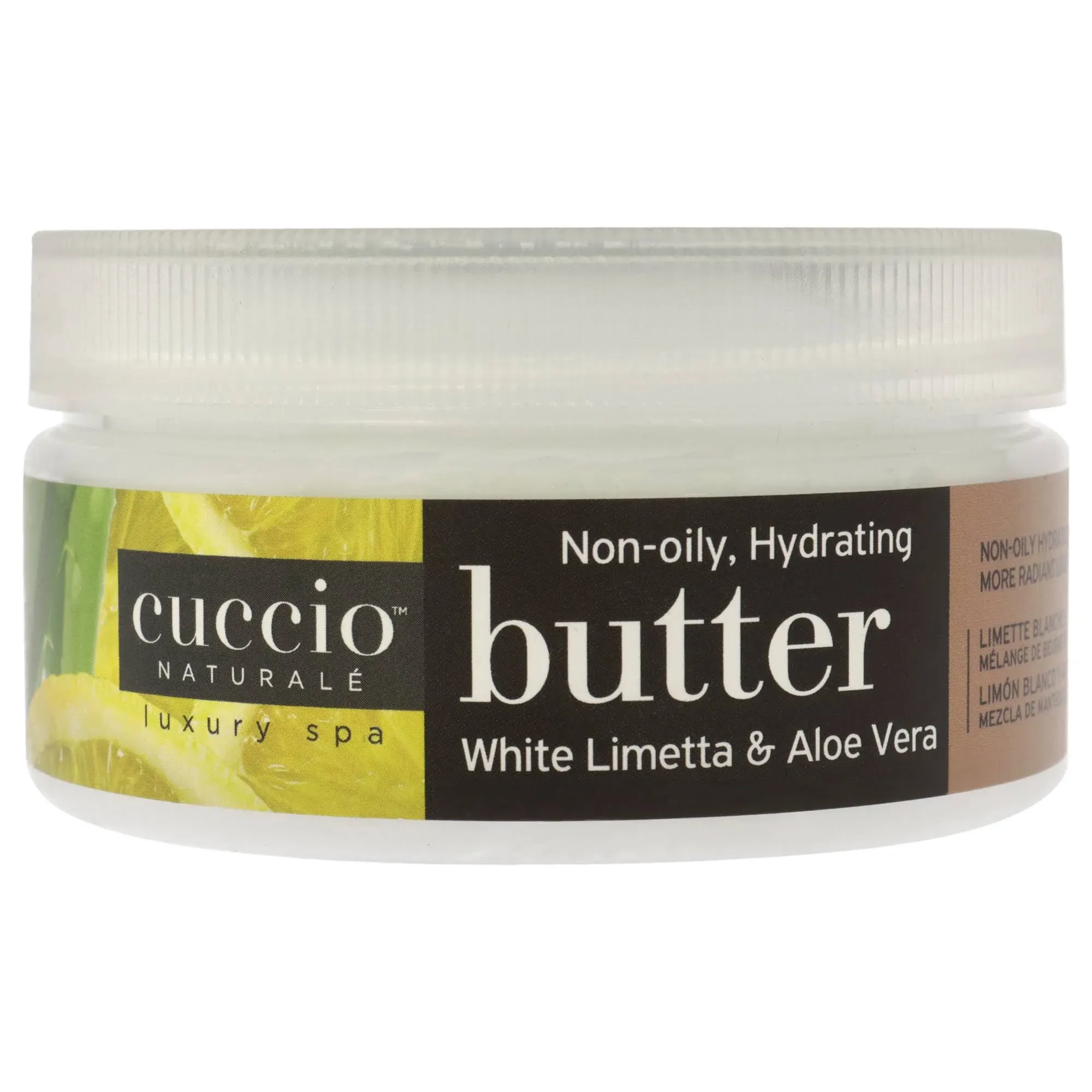 Cuccio Naturale Butter Blends - Ultra-Moisturizing, Renewing Scented Body Cream - Deep, Renewing Hydration For Dry Skin Repair - Made With All Natural Ingredients - White Limetta & Aloe Vera - 4 Oz