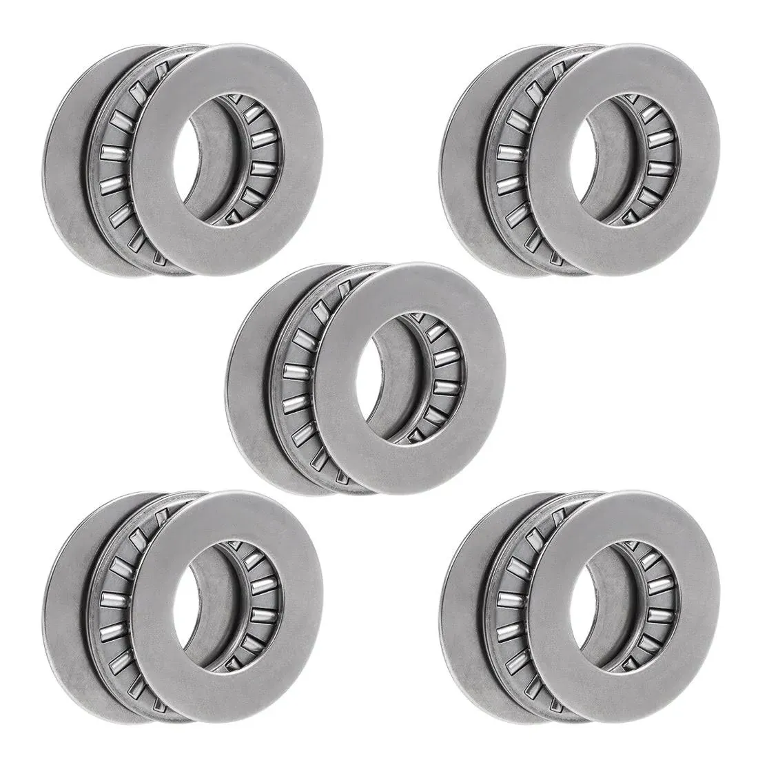 uxcell TC1018 Thrust Needle Roller Bearings with Washers 5/8" Bore 1-1/8" OD 5/64" Width 5pcs