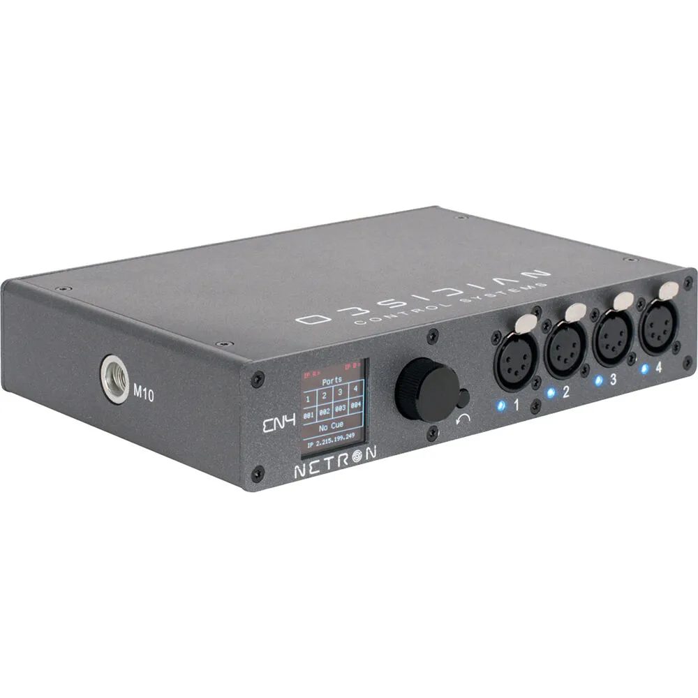 Elation - NRE012 - Obsidian Control Systems NETRON EN4 Ethernet to DMX Gateway - 4 Port