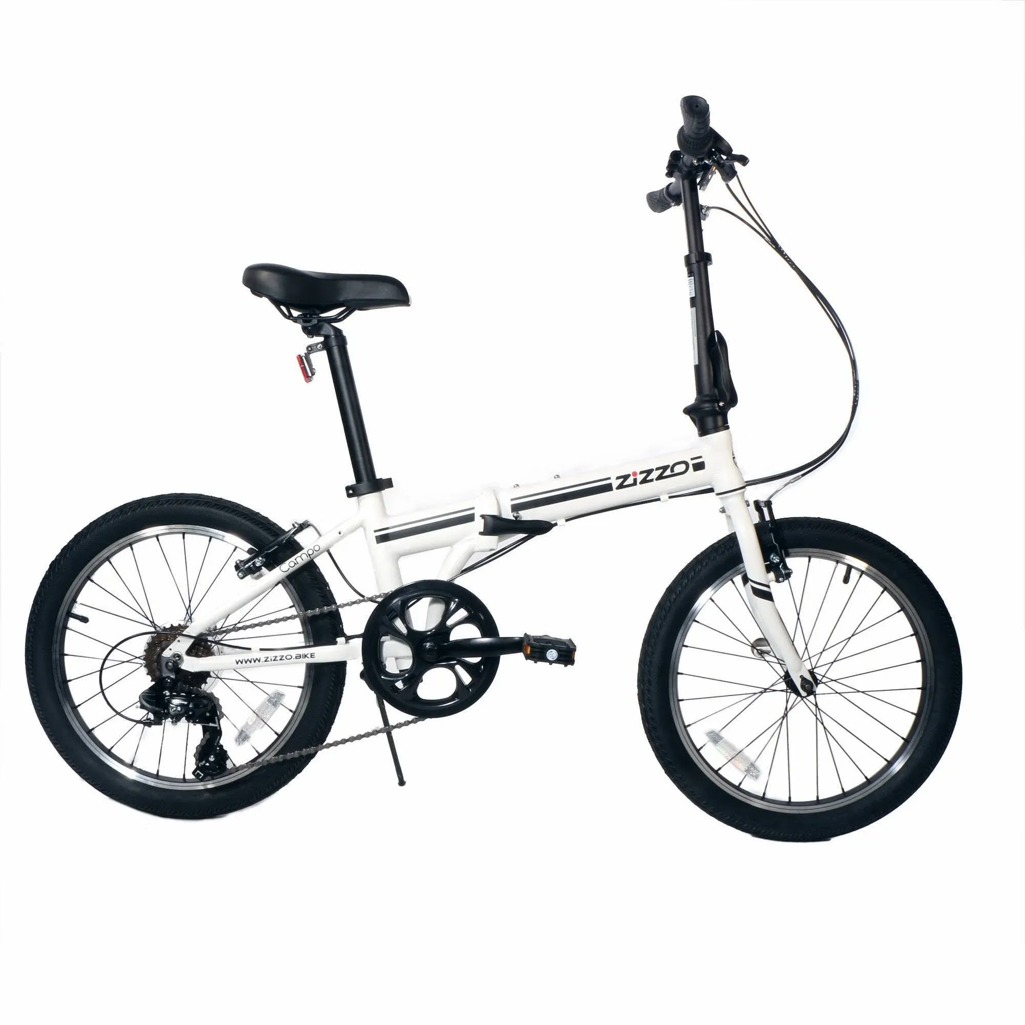 ZiZZO CAMPO 20" Wheel, 7-Speed Aluminum Alloy Folding Bike for all genders, Yellow