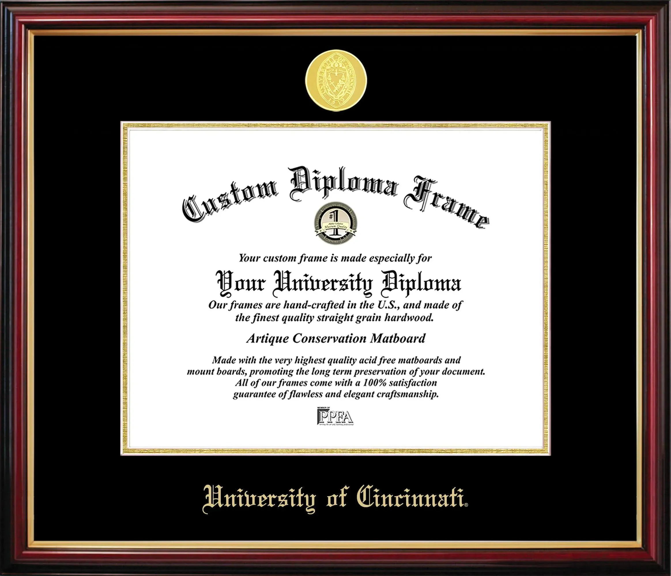 Campus Images University of Cincinnati Petite Diploma Frame