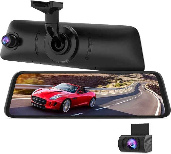 9.35''1080P OEM Rear View Mirror Camera: Recording Wide View Back Up Camera for Cars, Smart Full Touch Screen Stream Media Backup Camera with Super Night Vision for Trucks,Vans, SUVS (AUTO-VOX T9)