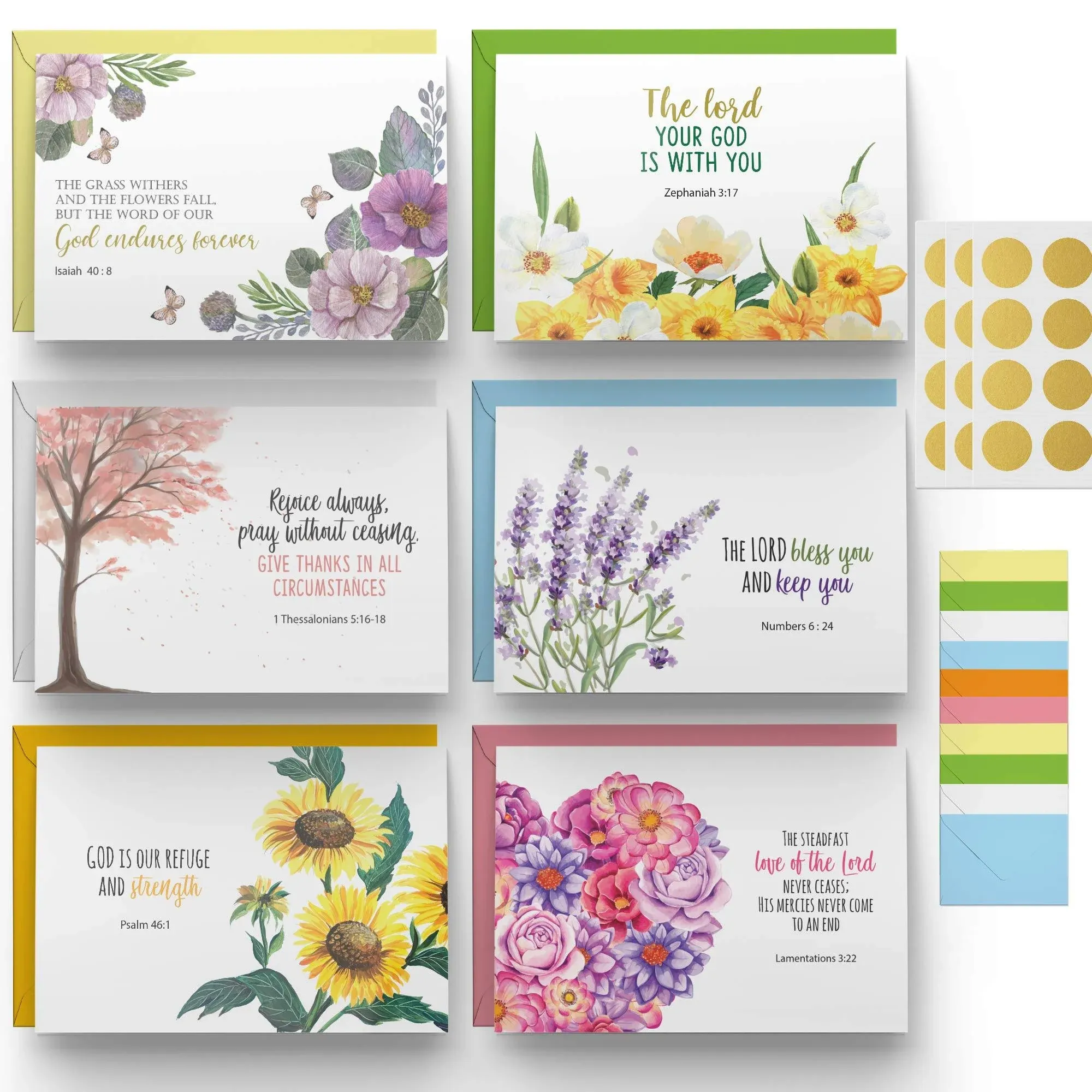  60 Inspirational Christian Greeting Cards. 6 Bible Verses. Encouragement 