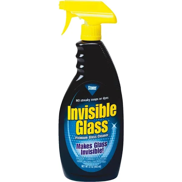 Invisible Glass 92164-3PK Premium Glass Cleaner for Auto and Home Cleans Glass, Windows, Windshields, Navigation Screens, and More, Streak-Free, Ammonia-Free, Tint-Safe, 22 Fl Oz, Pack of 3