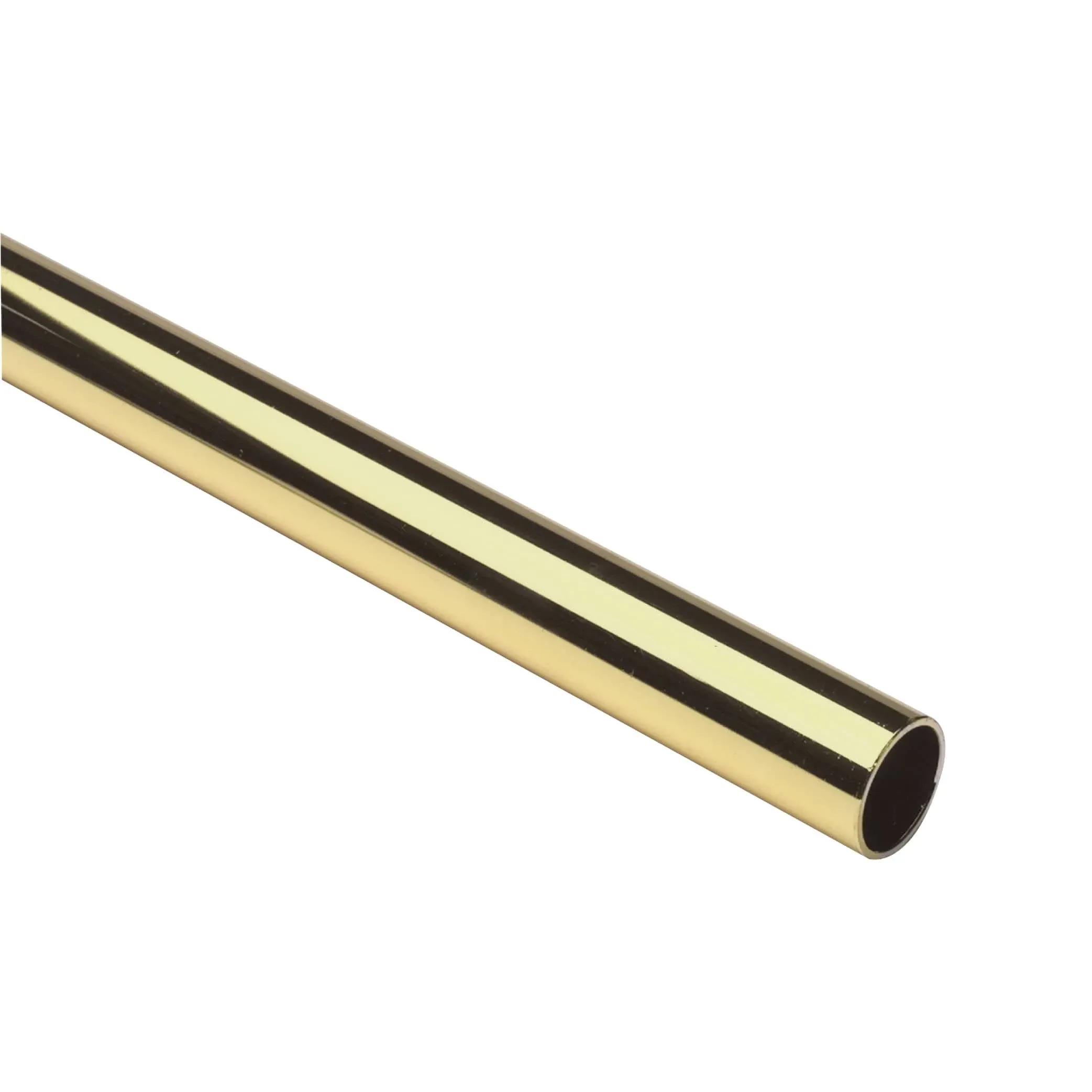 Lido Designs LB-02-A106/6 Polished Brass Clear Coat 6 FT Closet Rod 1-5/16&#034; OD (