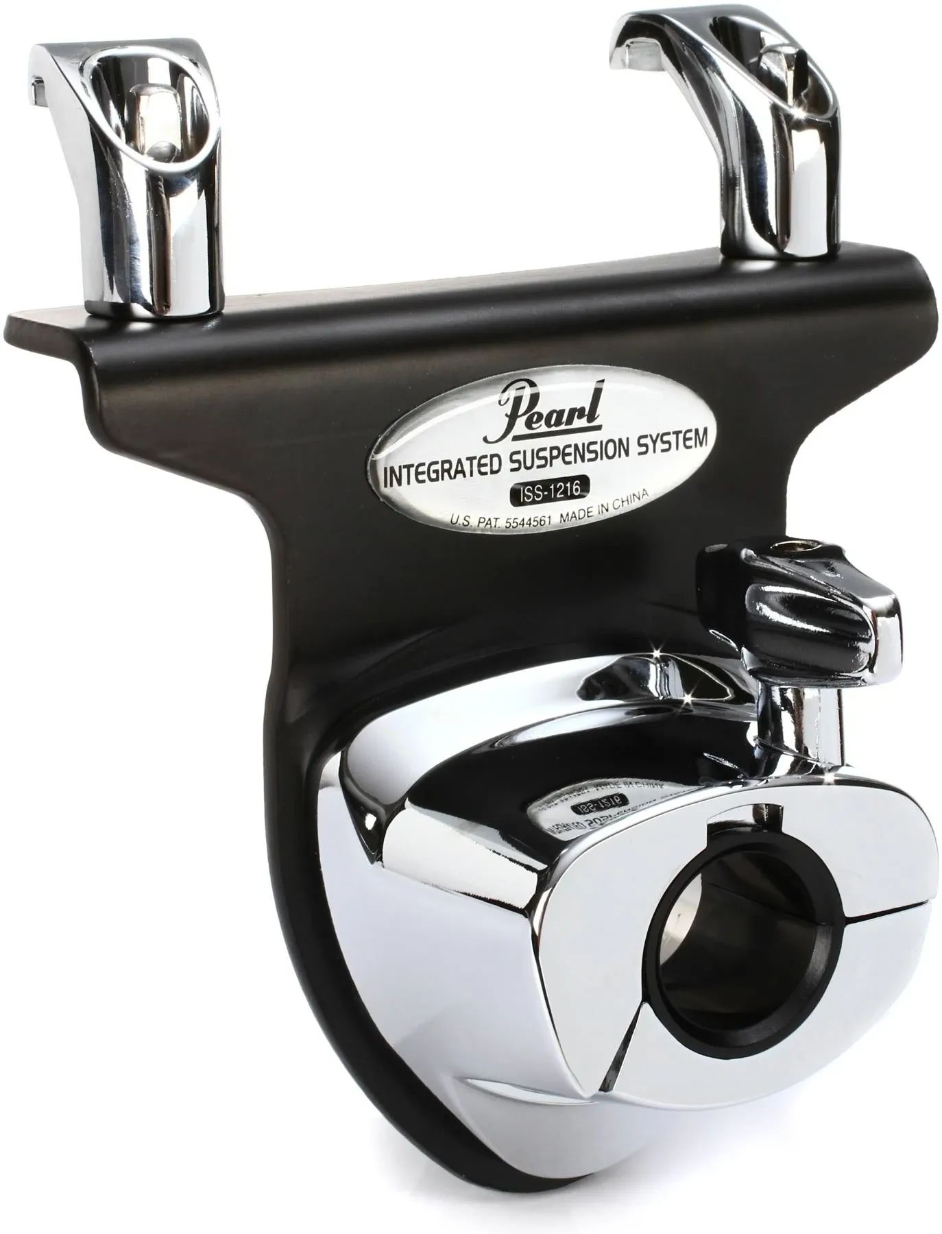 Pearl Integrated Suspension System Tom Mount for 12"-16" Drums; Removes Shell Mounting Hardware for Better Tom Resonance and Sustain. Fits Triple-Flanged and Die-Cast Hoops.