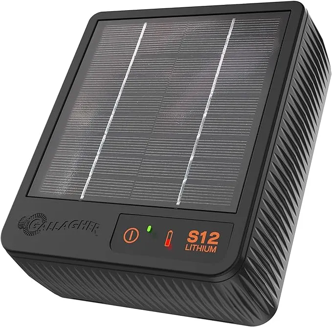 Gallagher S12 Lithium Solar Fence Energizer