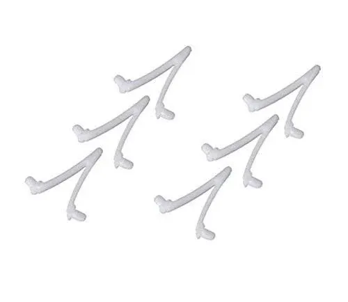 ATIE Pool Butterfly Clip V Clip Pool Attachment Clips for Swimming Pool Spa Brush, Leaf Skimmer, Vacuum Head, Mini Jet Vacuum, Telescopic Pool Pole (6 Pack)