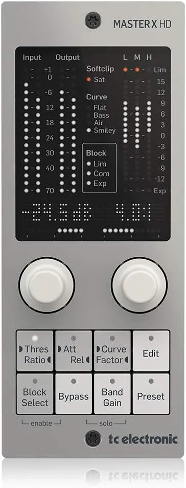 TC Electronic MASTER X HD NATIVE/MASTER X HD-DT Multiband Dynamics Processor Plug-In with Optional Hardware Controller, Compatible with PC and Mac