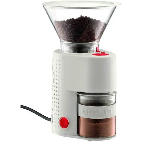 bodum Bistro Burr Coffee Grinder, 1 EA, White