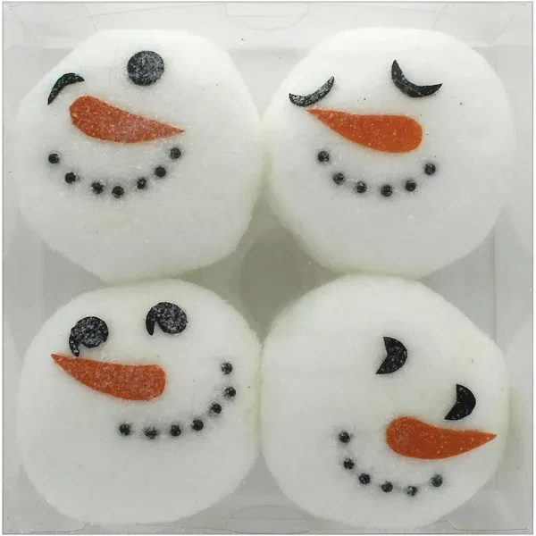 PA Essentials Snowman Heads Asted 4pc, None