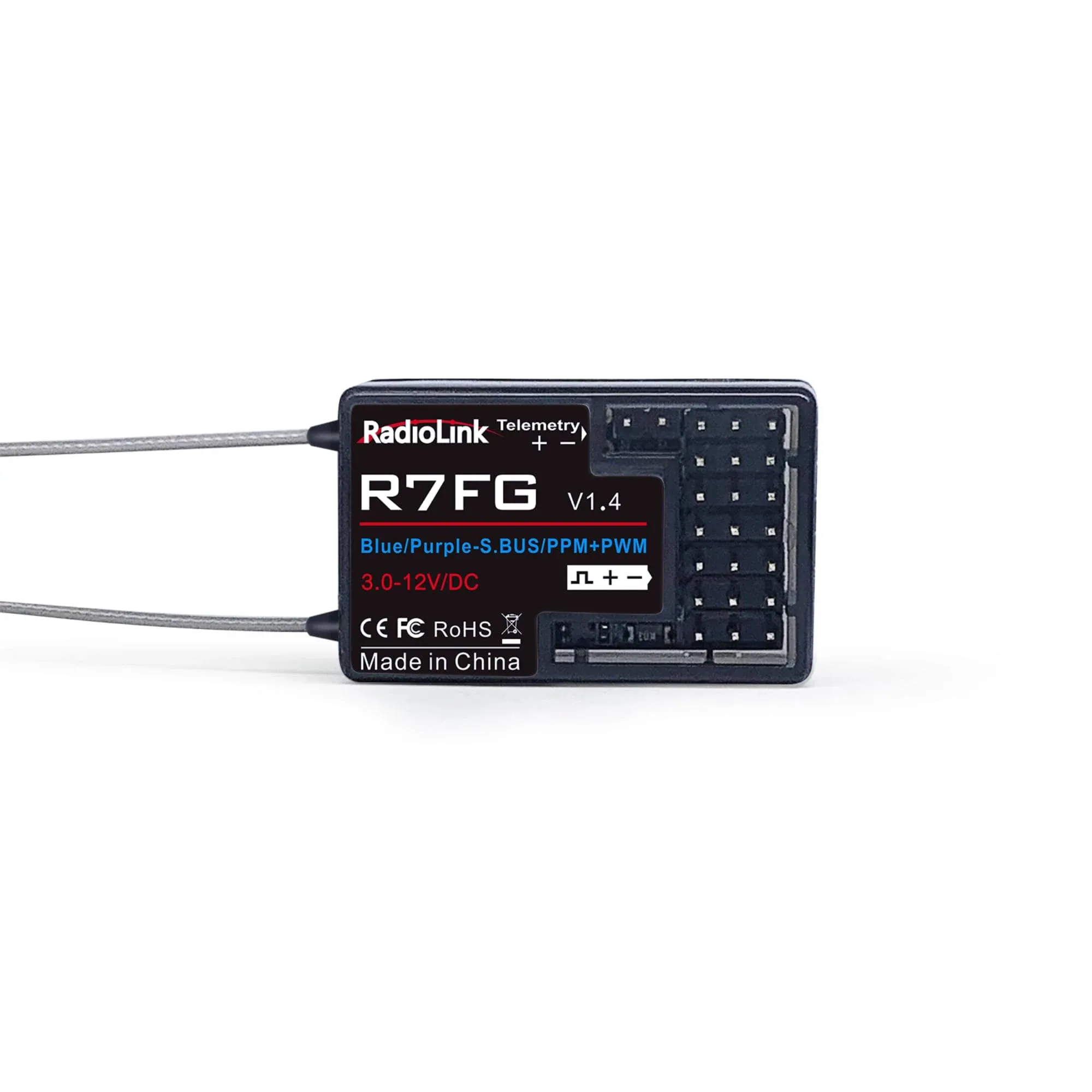 2.4Ghz R7FG 7 Channels Gyro Receiver Voltage Telemetry Long Range Control Wat...