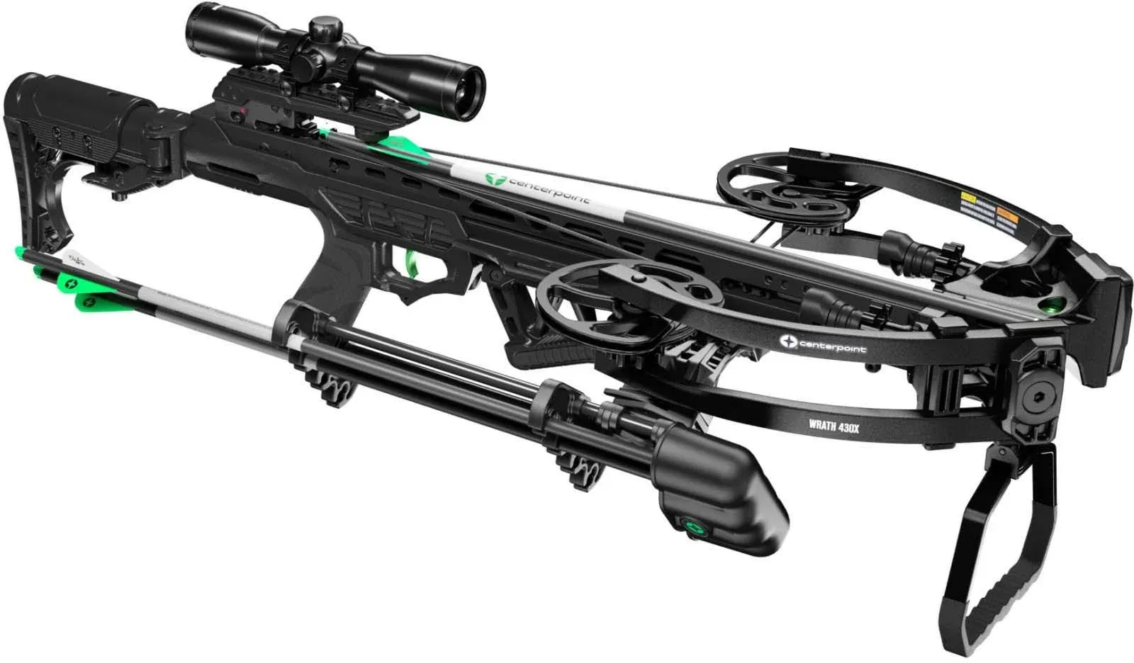 CenterPoint C0006 Wrath 430 Crossbow 430 fps w/Silent Crank + Scope + 3 Arrows