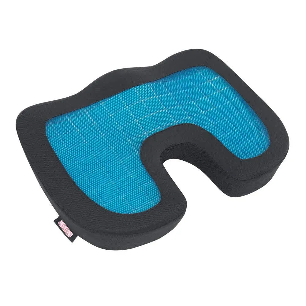 Motor Trend Cooling Seat Cushion with Memory Foam and Orthopedic Gel