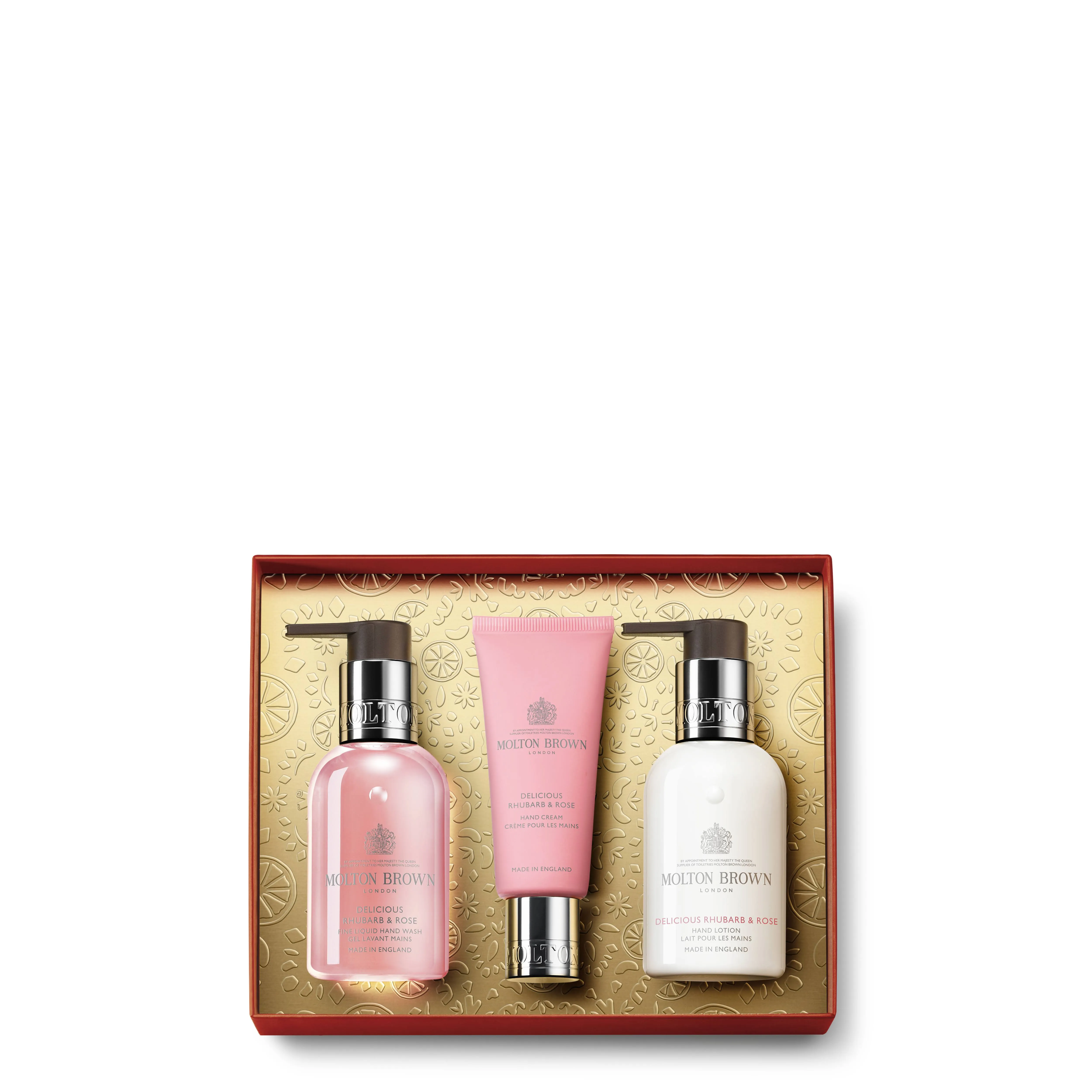 Delicious Rhubarb & Rose Hand Care Collection