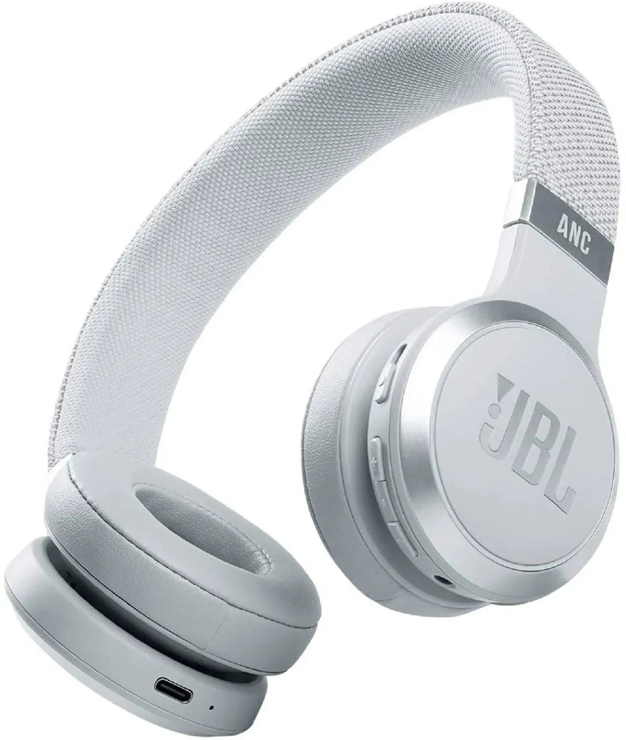 JBL Live 460NC - Wireless On-Ear Noise Cancelling Headphones - White