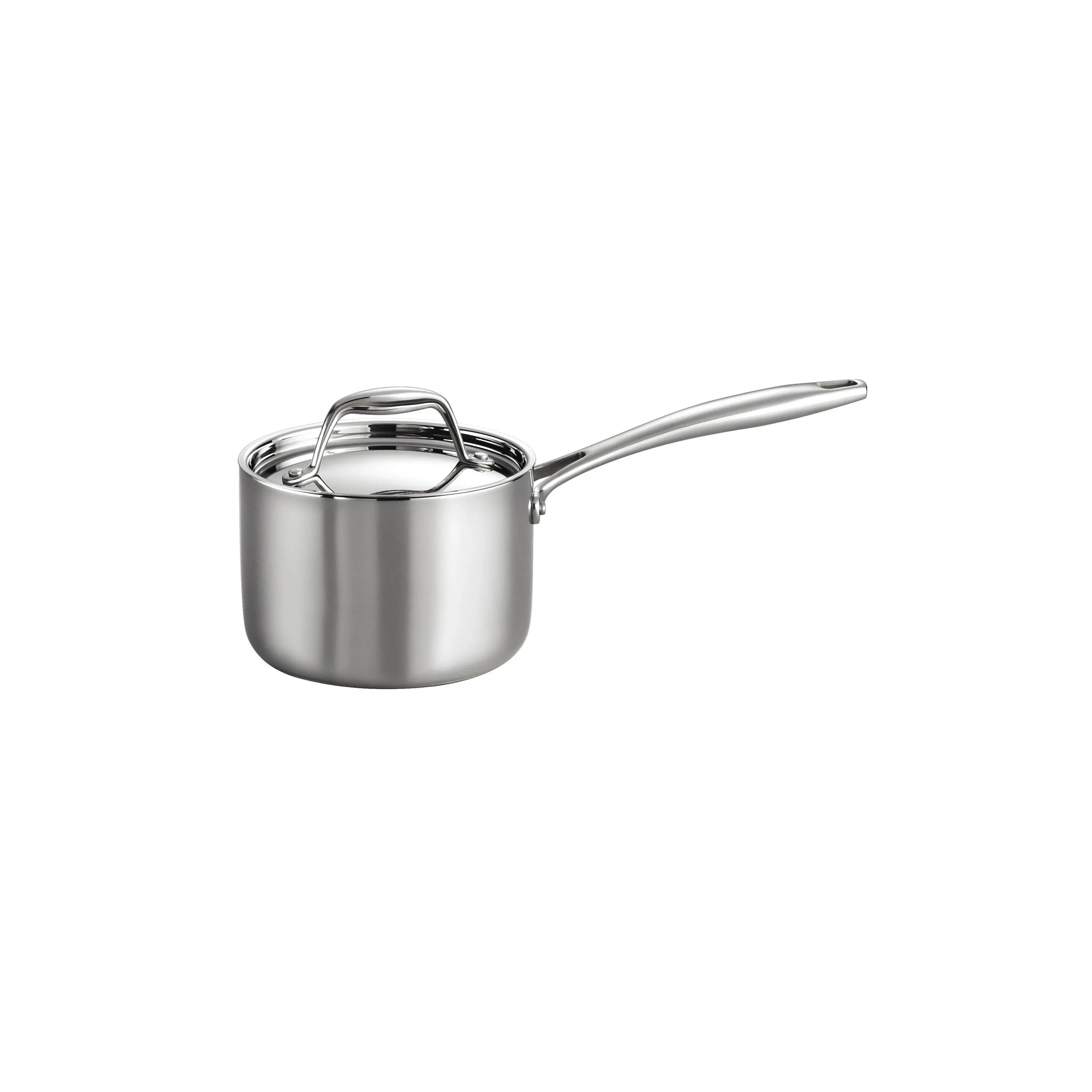 Gourmet Tri-Ply Clad 2 qt. Stainless Steel Sauce Pan with Lid