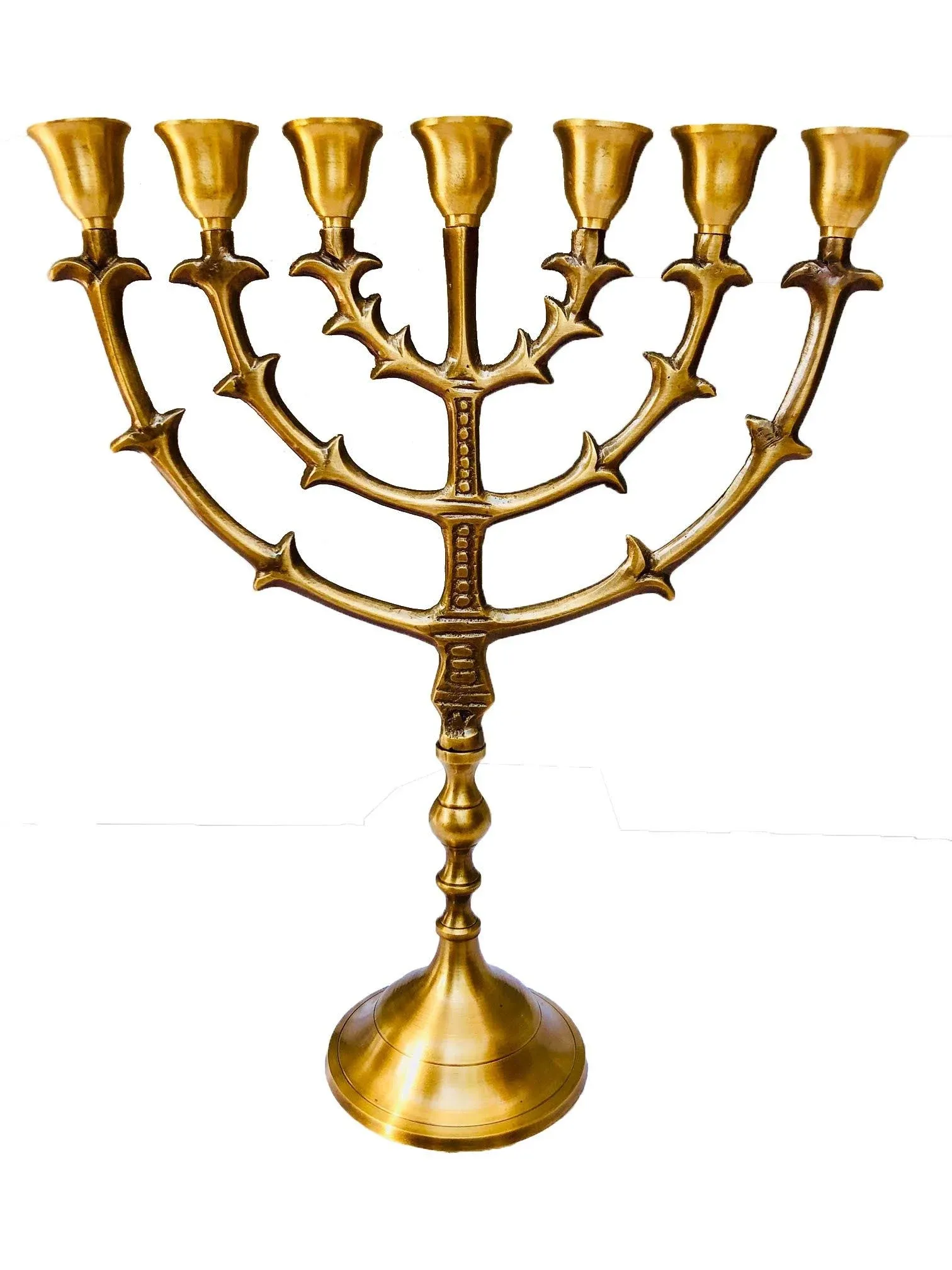 Menorah   12&quot; made of brass cooper, Salomon&#39;s Menorah brand , vintage design