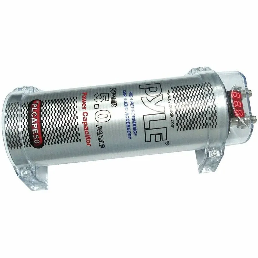 Pyle 5.0 Farad Digital Power Capacitor - Maximum Efficiency