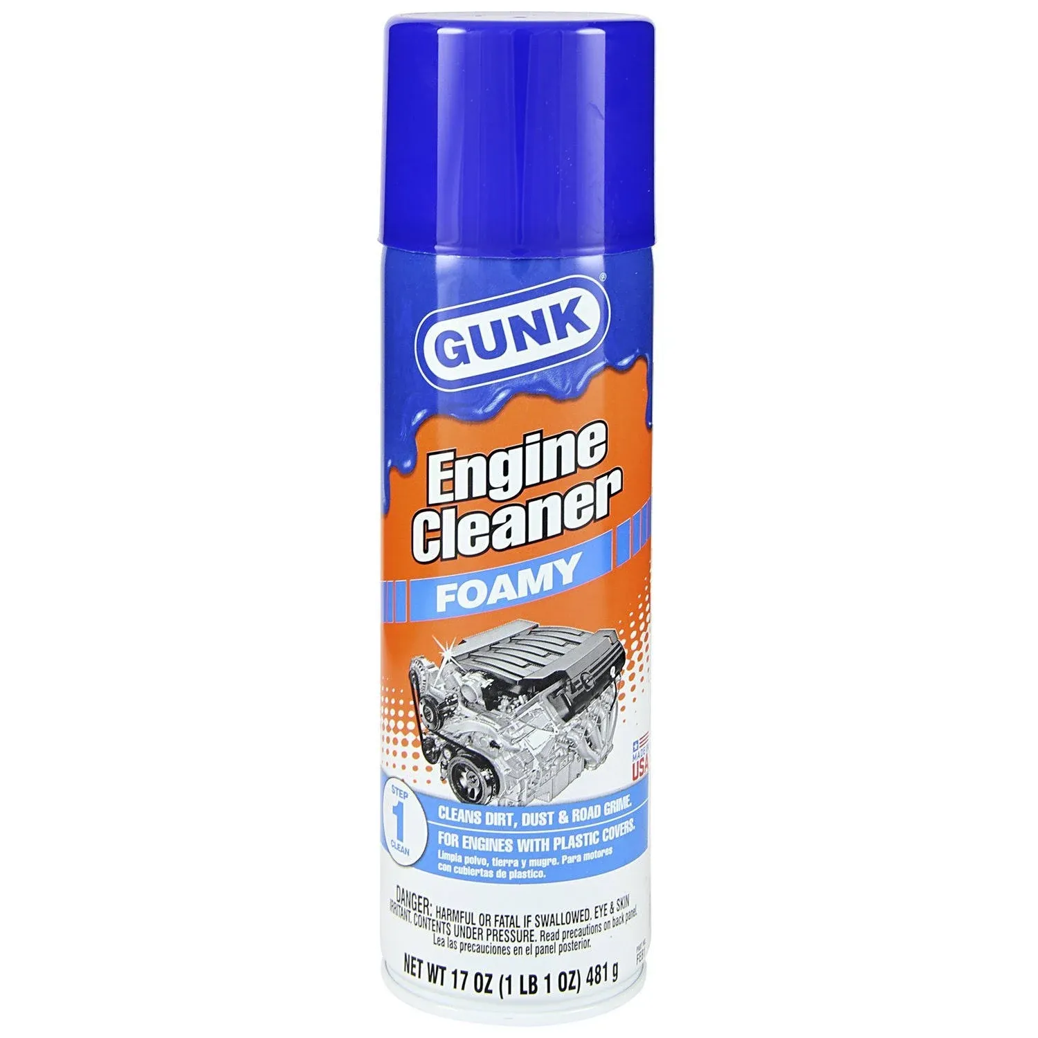 Gunk FEB1 Foamy Engine Brite Engine Cleaner - 17oz. 2 Pack