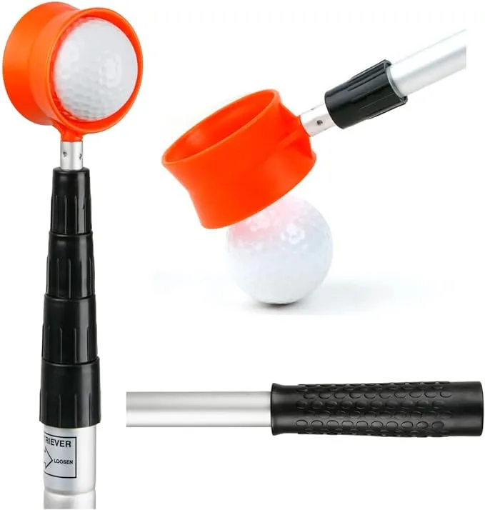 Orlimar 15-Foot Fluorescent Head Golf Ball Retriever