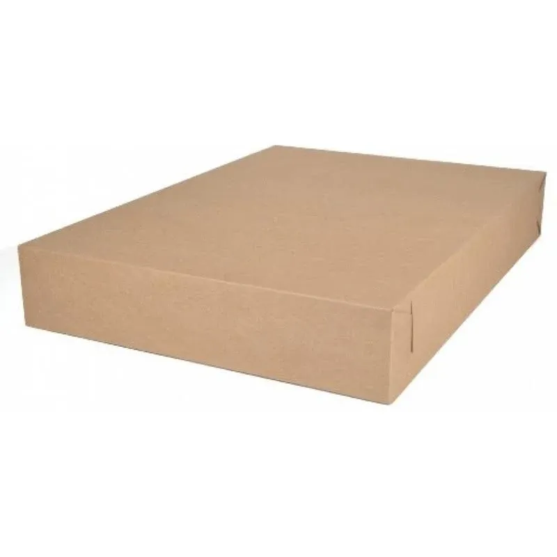 Southern Champion Tray 1095K Kraft Paperboard Non-Window Bakery Tray, 26" Length x 18-1/2" Width x 4" Height (Case of 50)