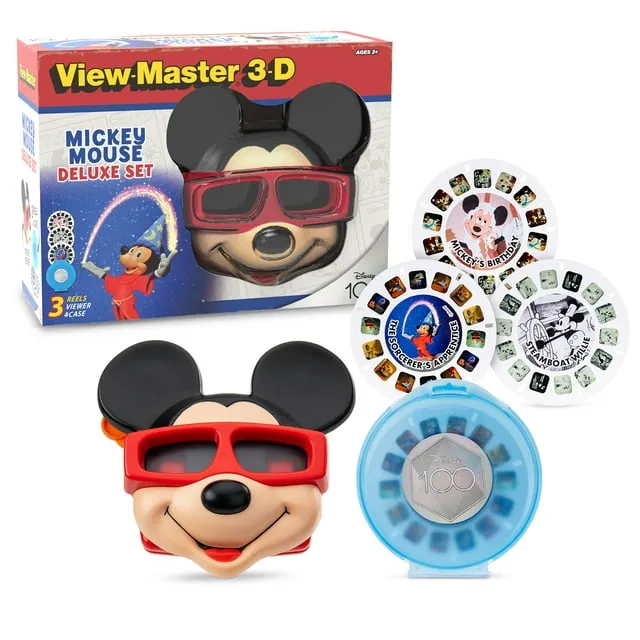 Mickey Mouse View Master Deluxe Edition: 3 Reels with Case