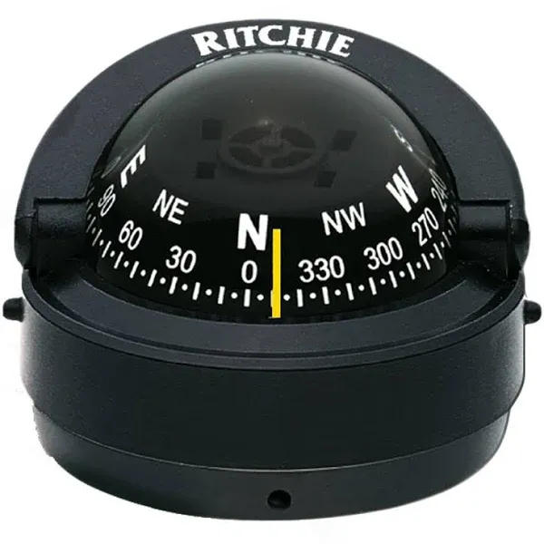 Ritchie S-53 Explorer Compass - Surface Mount - Black S-53