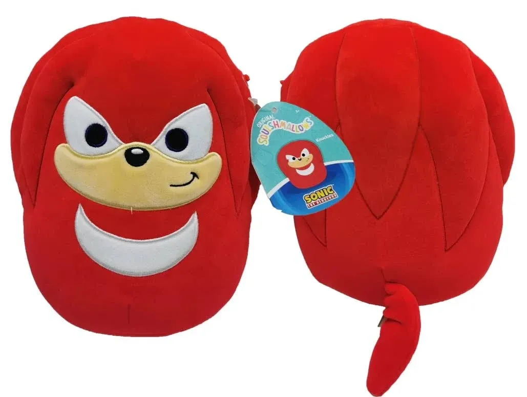 Squishmallow Kellytoy Plush Sonic the Hedgehog Knuckles 10&#034; Inch NWT NEW