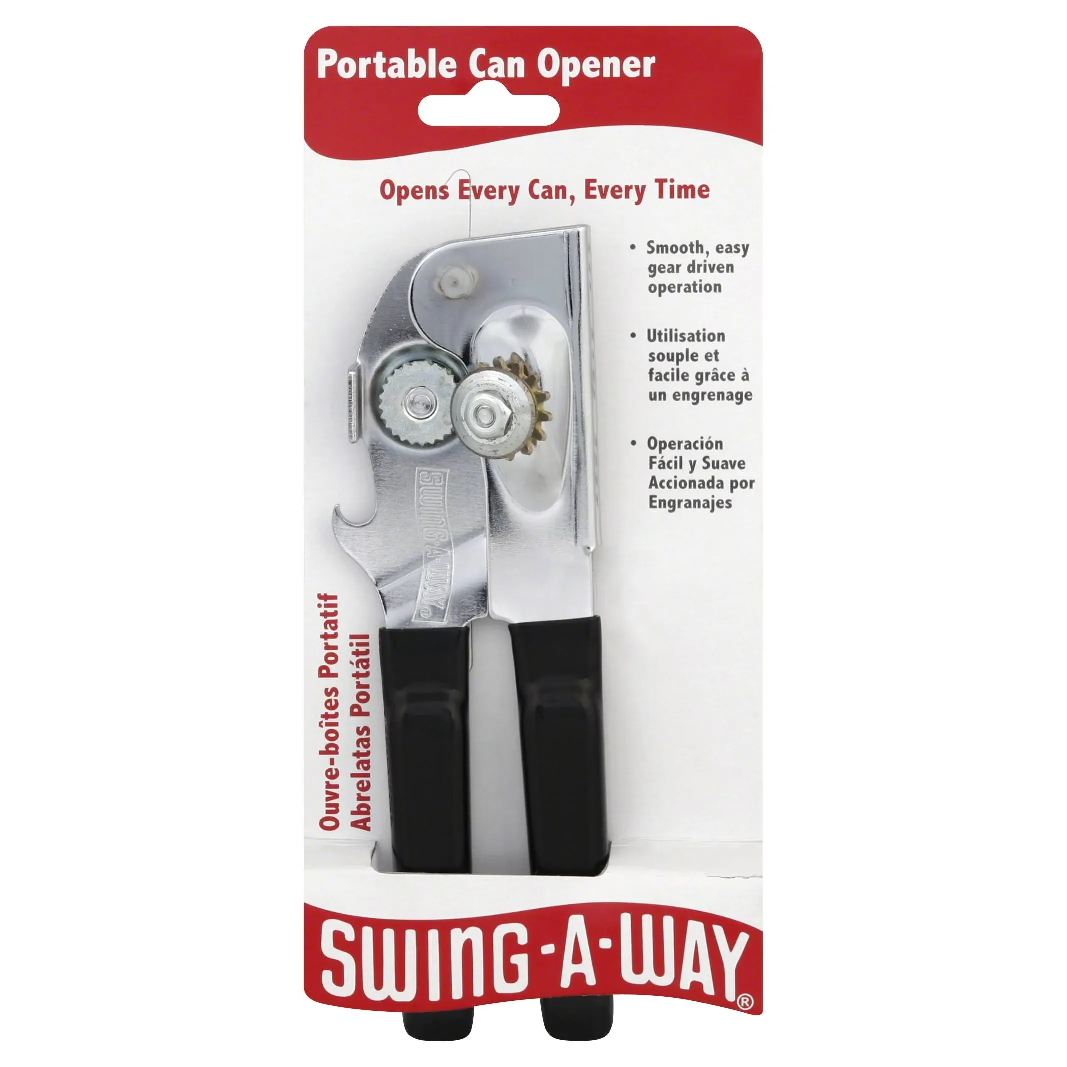 Swing-A-Way Portable Can Opener, White, 7&#034; -