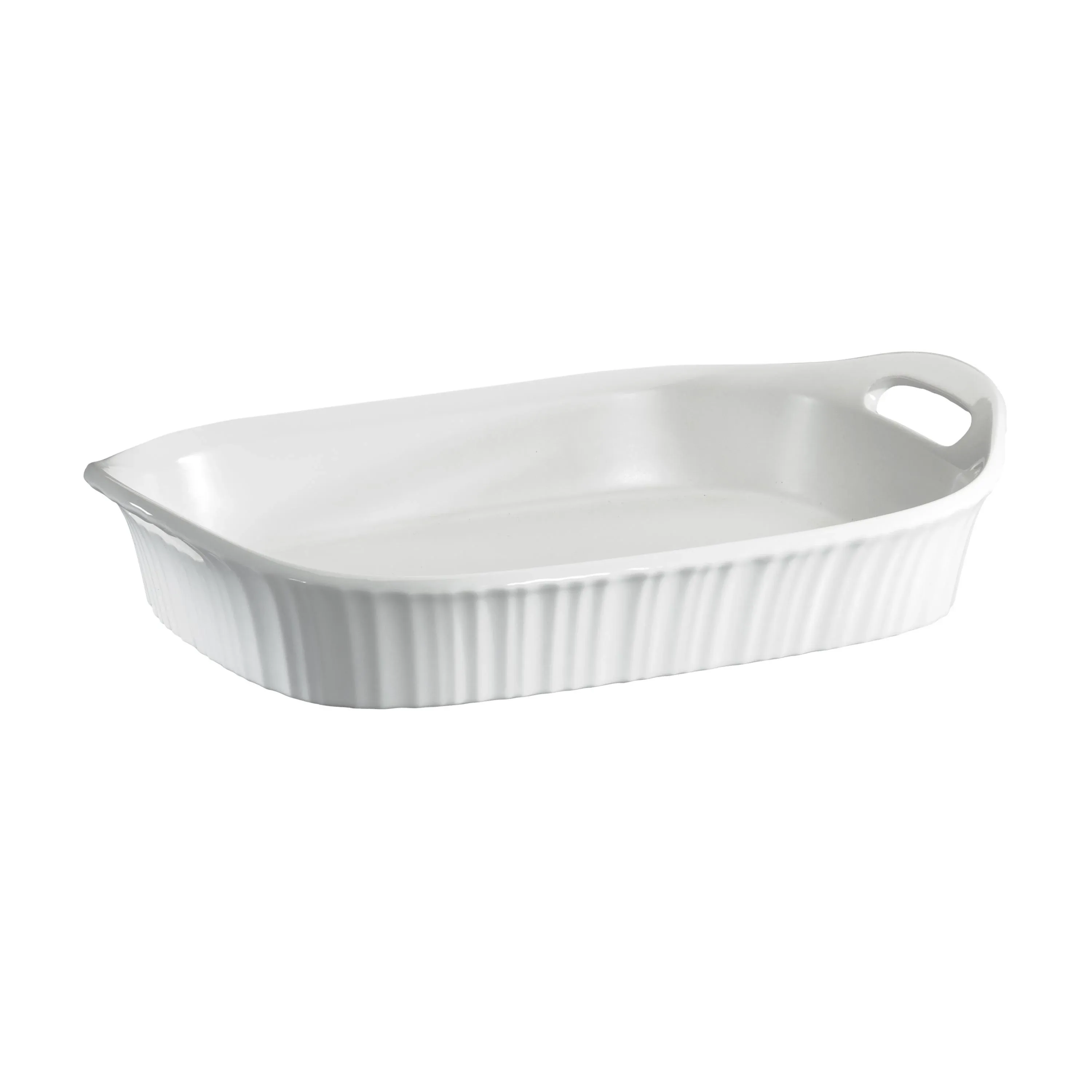 Corningware French White III Ceramic Oblong Casserole Dish