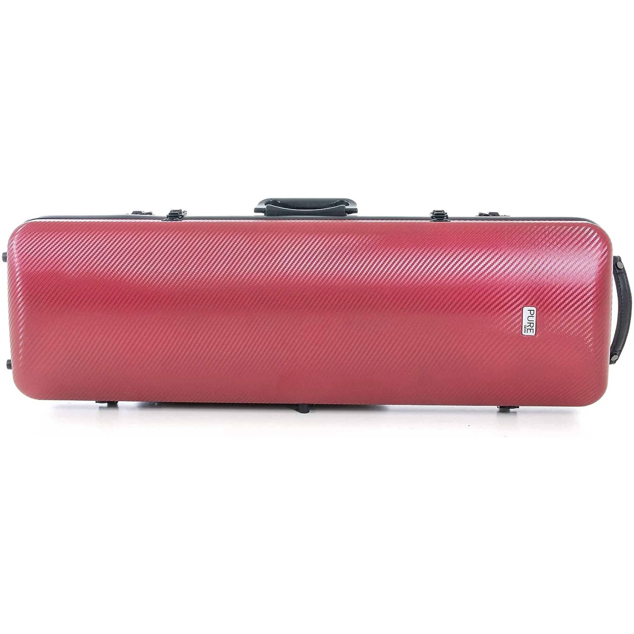 PURE by GEWA Violin Case, Polycarbonate 2.4, Oblong, Red/Black w/Subway Handle