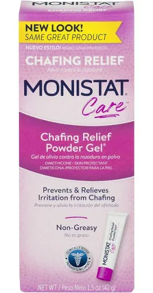 Monistat Complete Care Chafing Relief Powder Gel - 1.5 oz tube