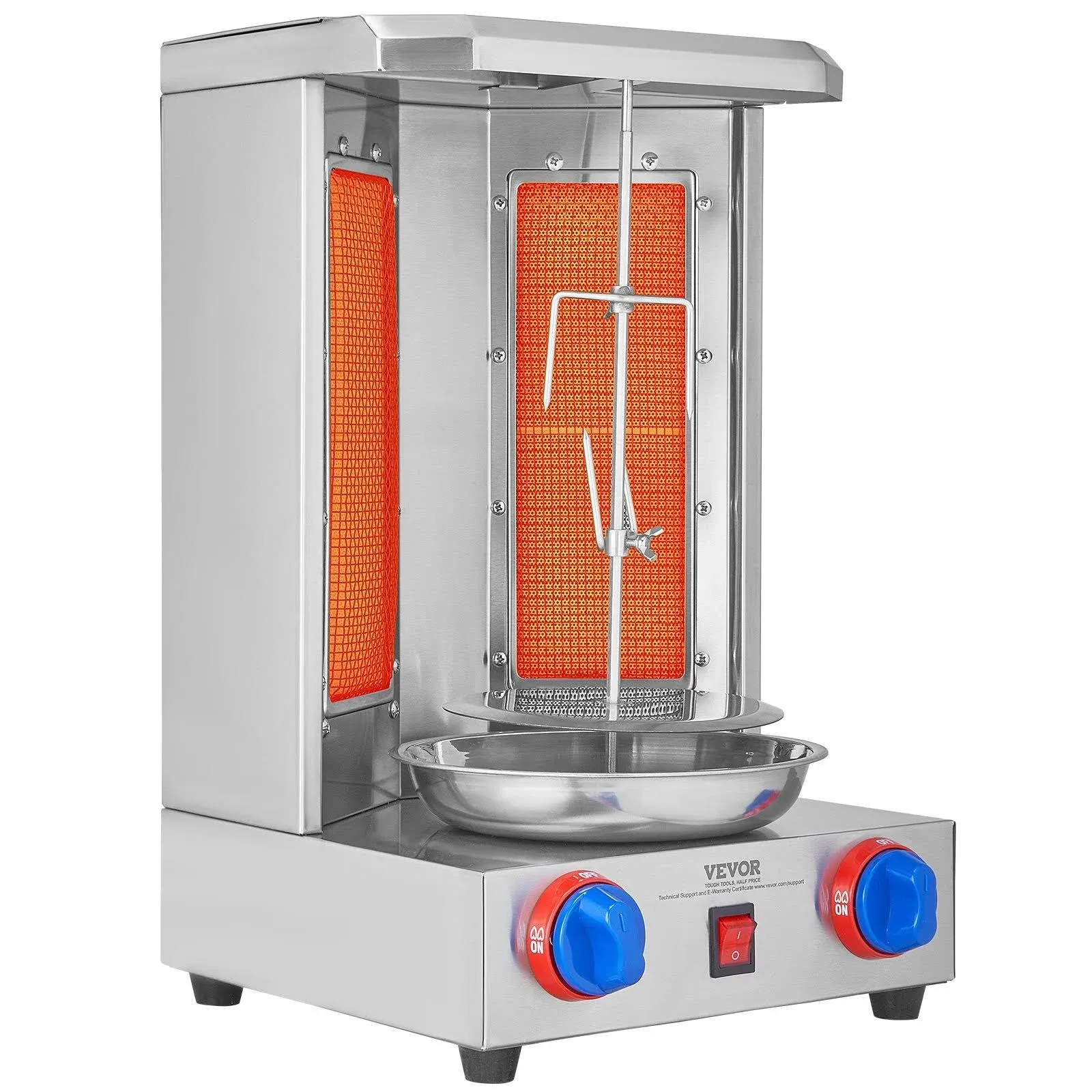 VEVOR Shawarma Grill Machine 13 lbs Capacity Chicken Shawarma Cooker Machine with ...